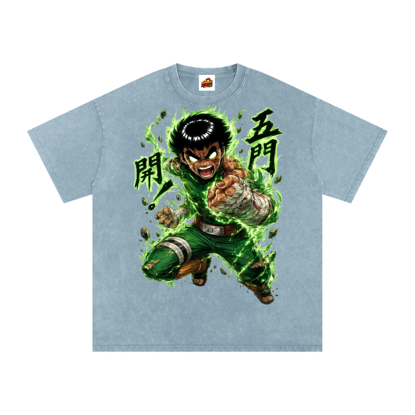 ROCK LEE 5 INNER GATES NARUTO OVERSIZED T SHIRTS