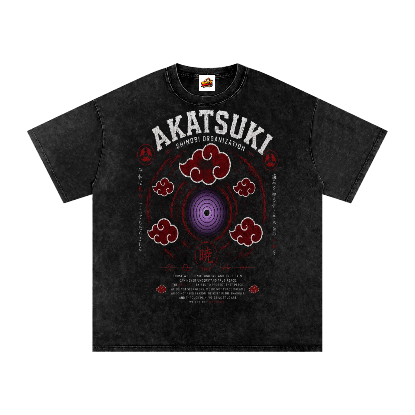 PAIN AKATSUKI SHINOBI ORGAINZATION NARUTO OVERSIZED T SHIRT