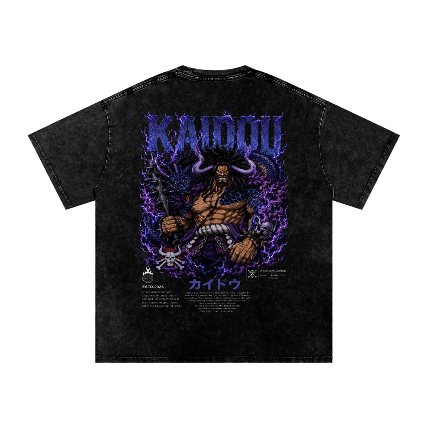 YONKO EMPEROR KAIDOU ONE PIECE OVERSIZED T SHIRT