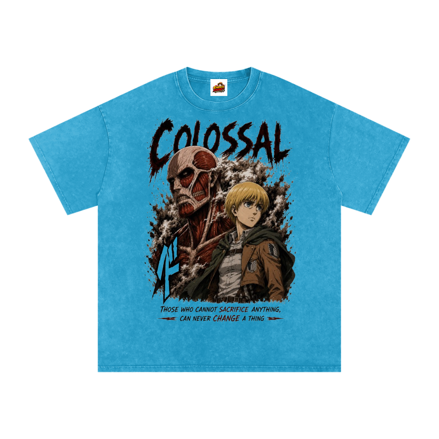 ARMIN ARLERT COLOSSAL TITAN AOT OVERSIZED T SHIRT