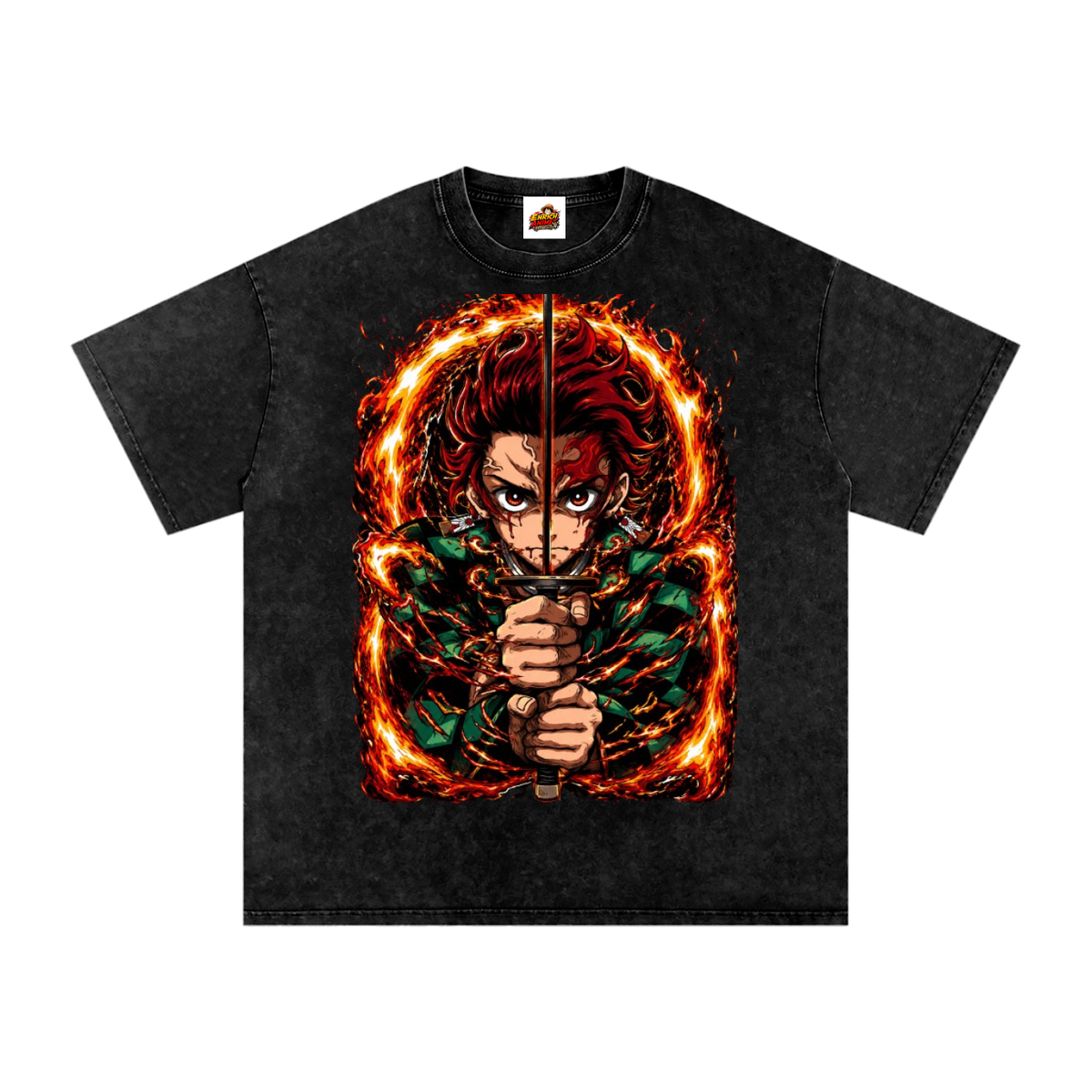 TANJIRO KAMADO DEMON SLAYER OVERSIZED T SHIRT