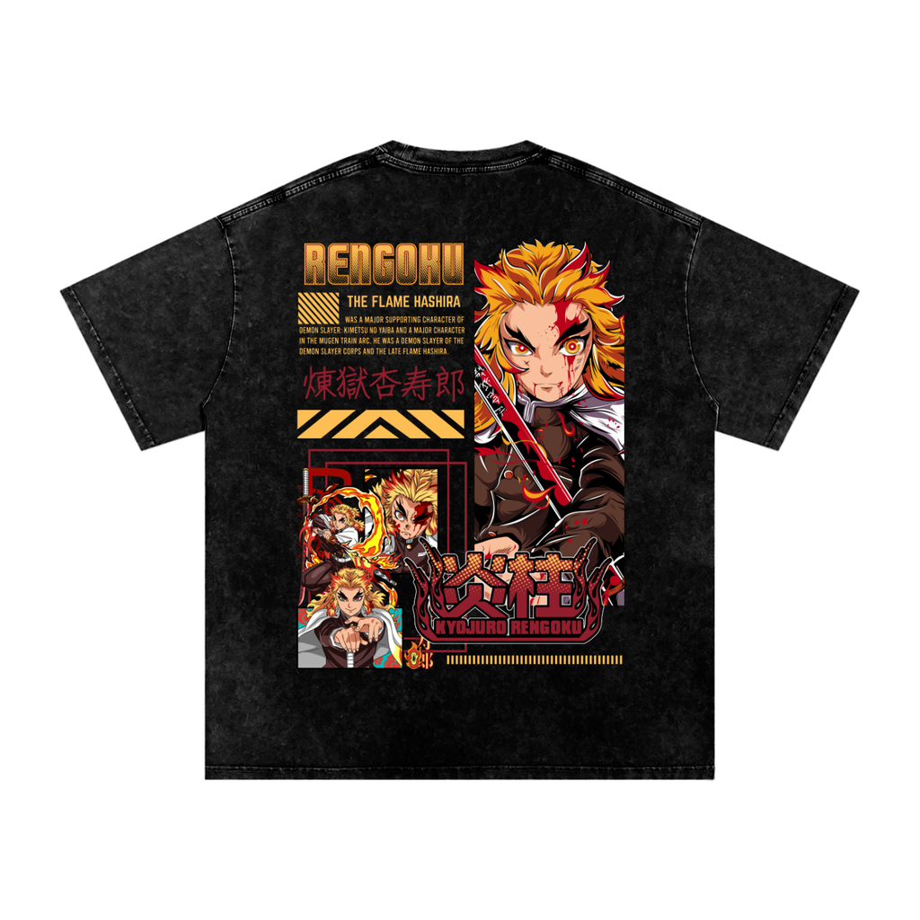 KYOJURO RENGOKU FLAME HASIRA DEMON SLAYER OVERSIZED T SHIRT