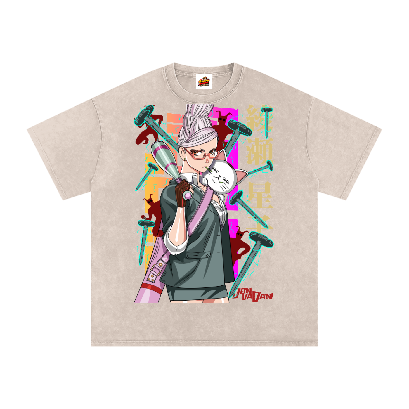 GRANNY SEIKO AYASE DAN DA DAN OVERSIZED T SHIRT