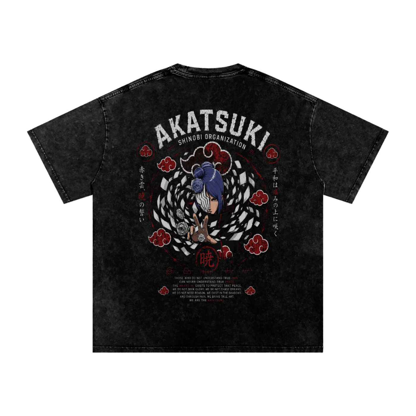 KONAN AKATSUKI SHINOBI ORGANIZATION NARUTO OVERSIZED T SHIRT