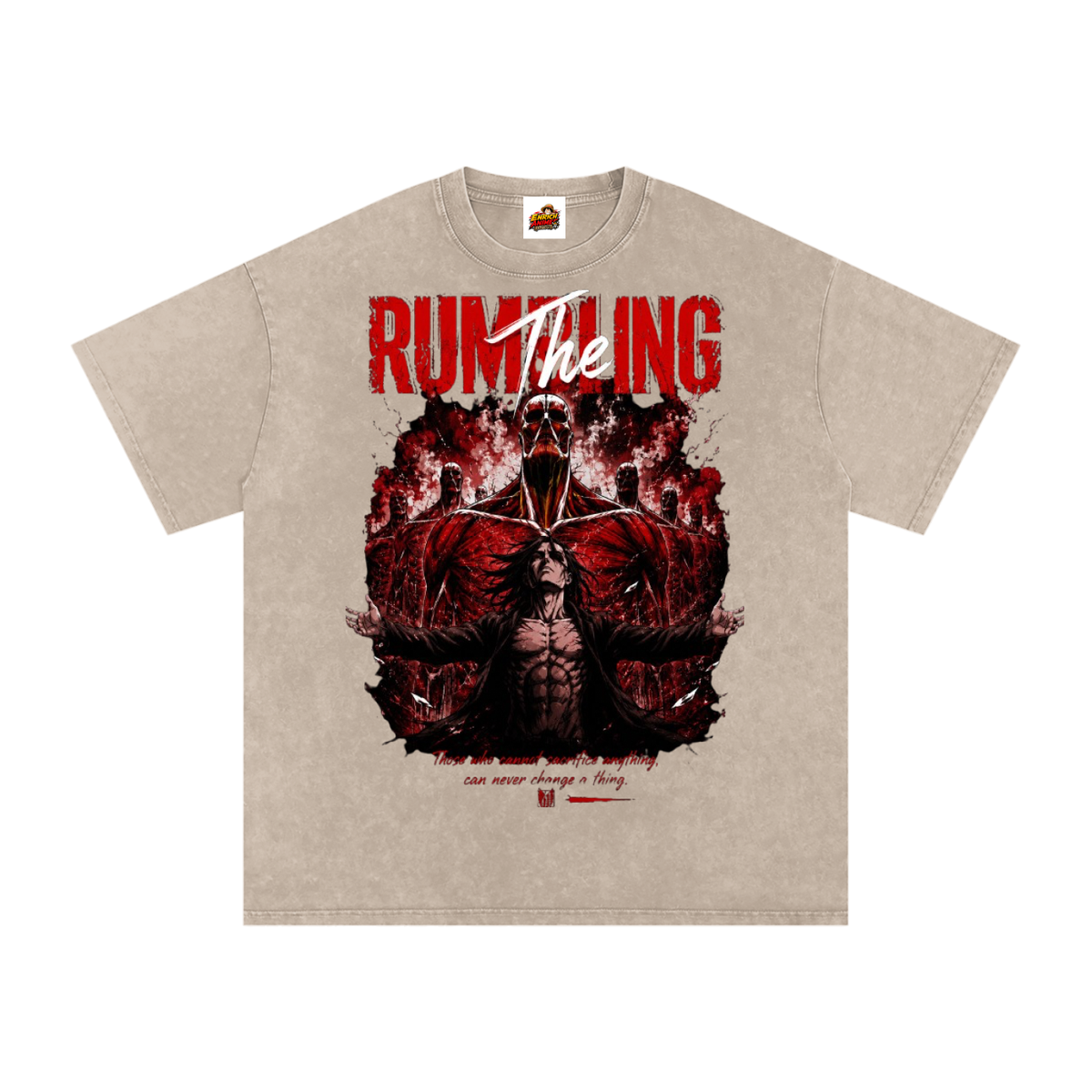 THE RUMBLING ATTACK ON TITAN OVERSIZED T SHIRT