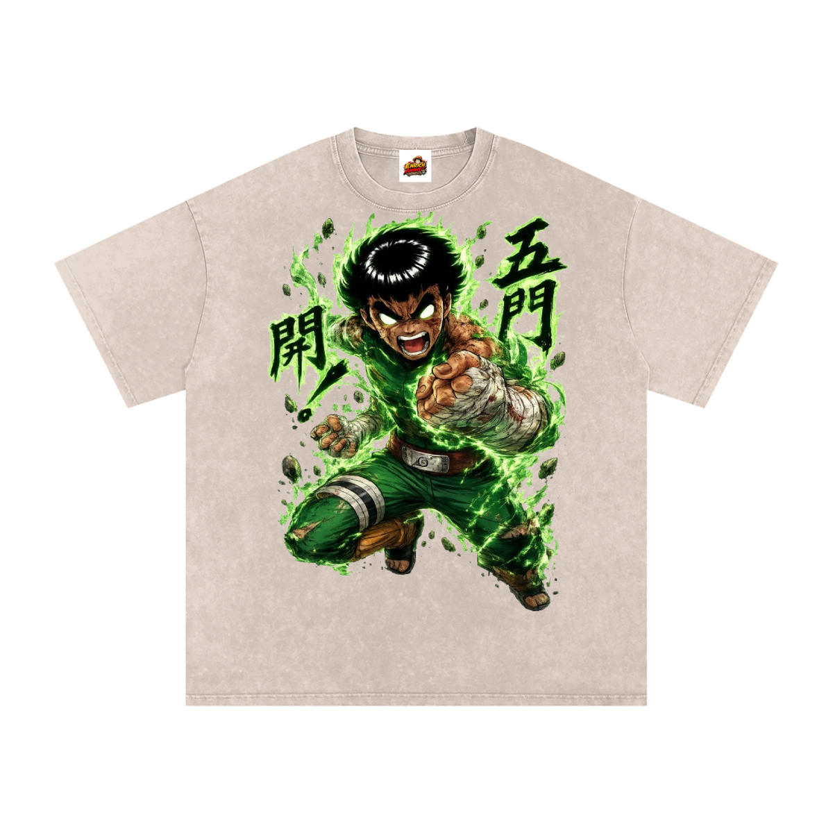 ROCK LEE 5 INNER GATES NARUTO OVERSIZED T SHIRTS