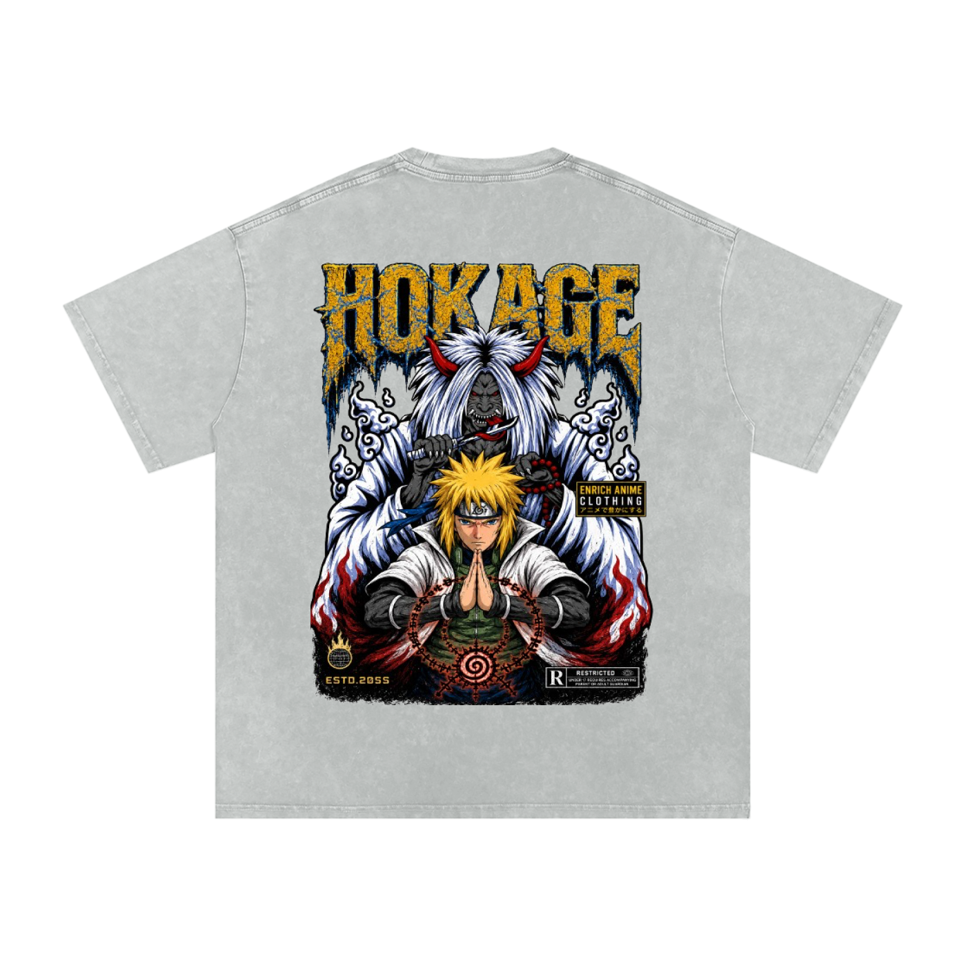 MINATO NAIMKAZE 4TH HOKAGE NARUTO OVERSIZED T SHIRT