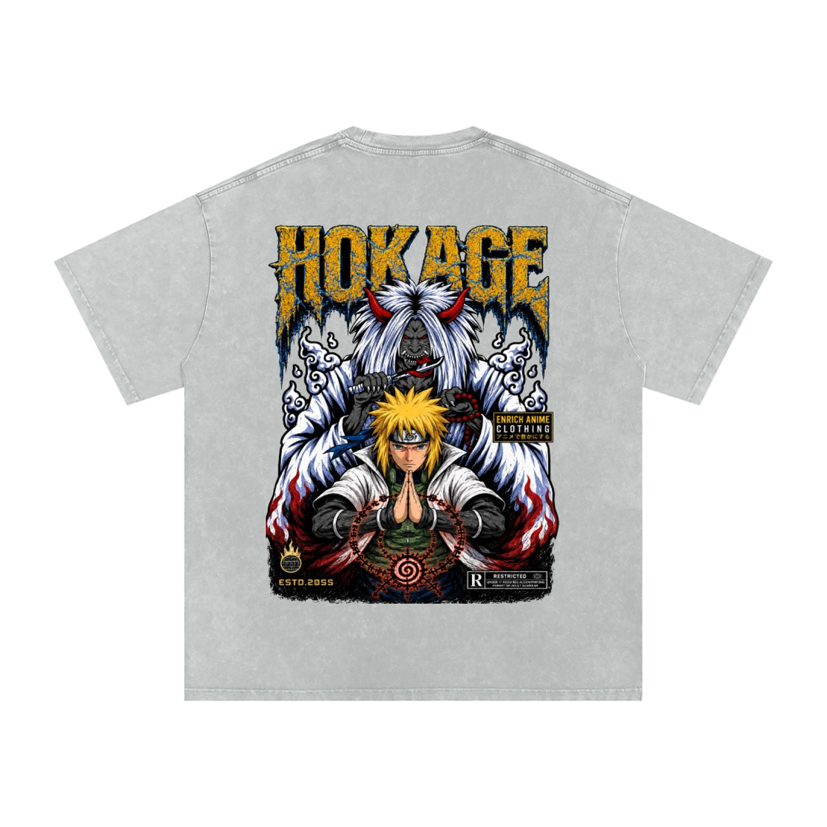 MINATO NAIMKAZE 4TH HOKAGE NARUTO OVERSIZED T SHIRT