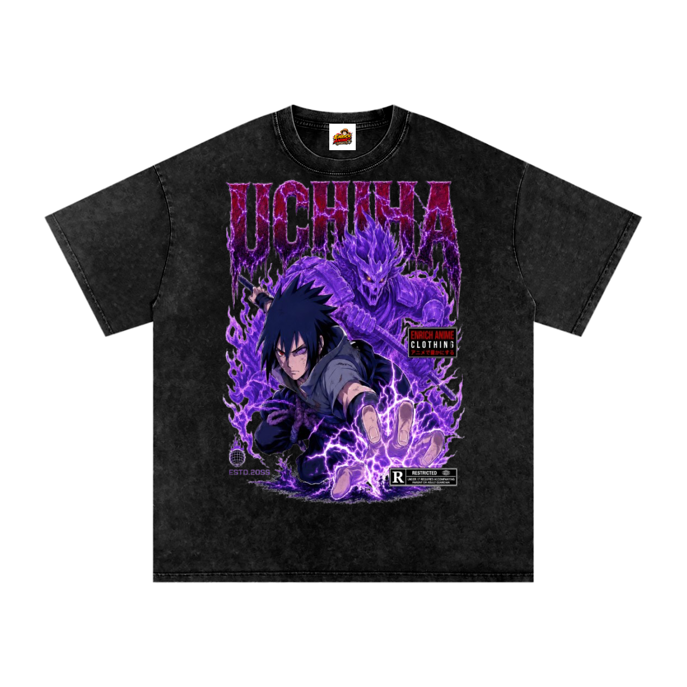 SASUKE UCHIHA NARUTO OVERSIZED T SHIRT