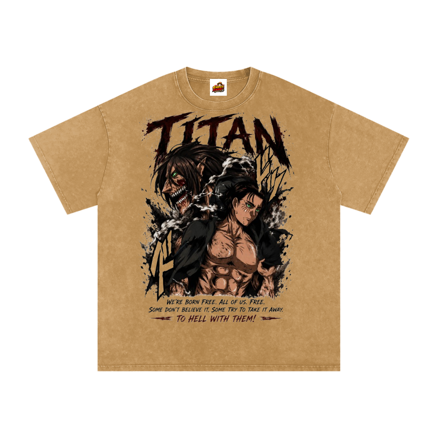 EREN YEAGER AOT OVERSIZED T SHIRT