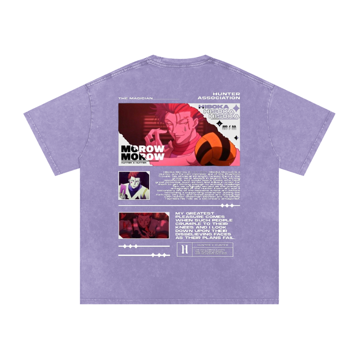 HISOKA MOROW HUNTER x HUNTER OVERSIZED T SHIRT
