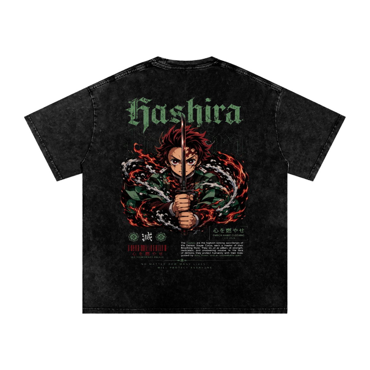 TANJIRO KAMADO DEMON SLAYER OVERSIZED T SHIRT