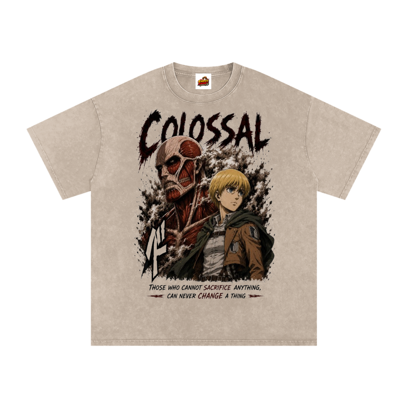 ARMIN ARLERT COLOSSAL TITAN AOT OVERSIZED T SHIRT