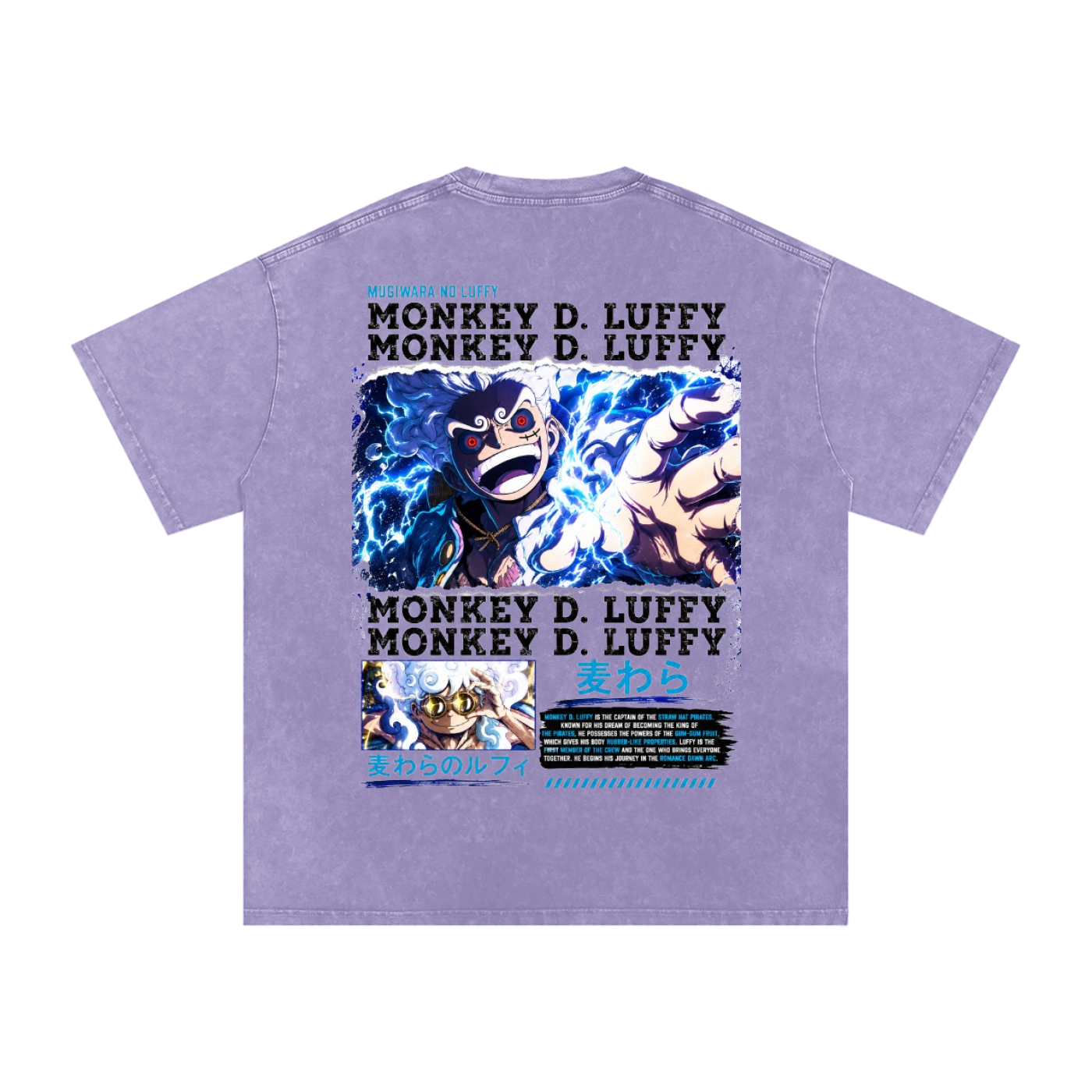 GEAR 5 MONKEY D. LUFFY ONE PIECE OVERSIZED T SHIRT