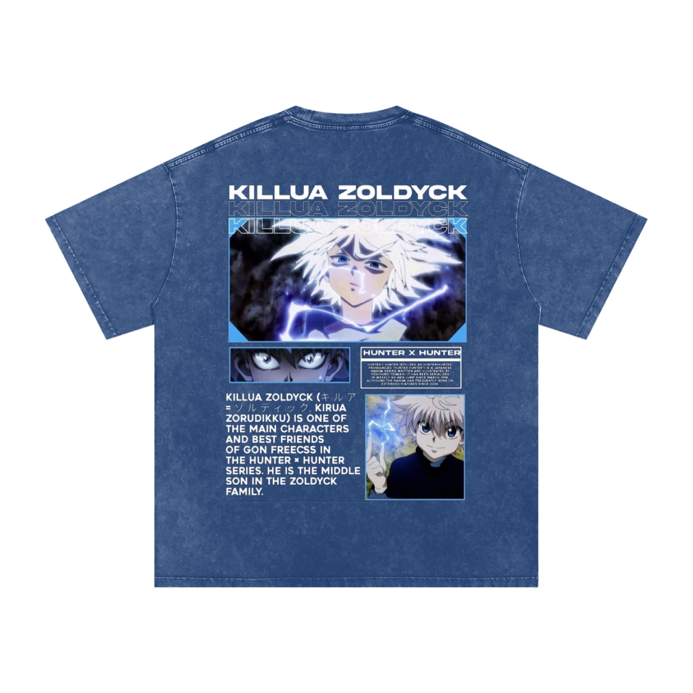 KILLUA ZOLDYCK HUNTER x HUNTER OVERSIZED T SHIRT