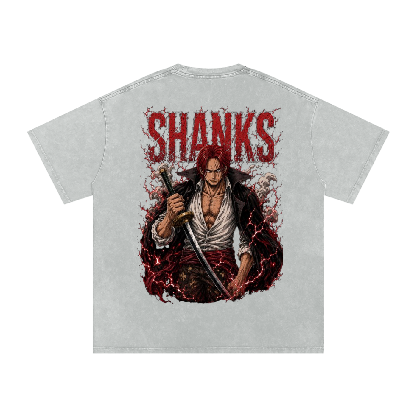 SHANKS WANTED POSTED ONE PIECE OVERSIZED T SHIRT