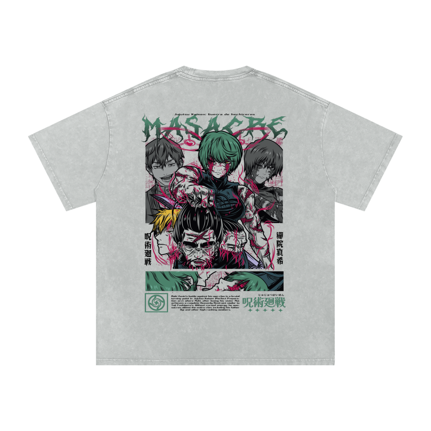 MAKI ZENIN THE ZENIN MASSACRE JJK OVERSIZED T SHIRT