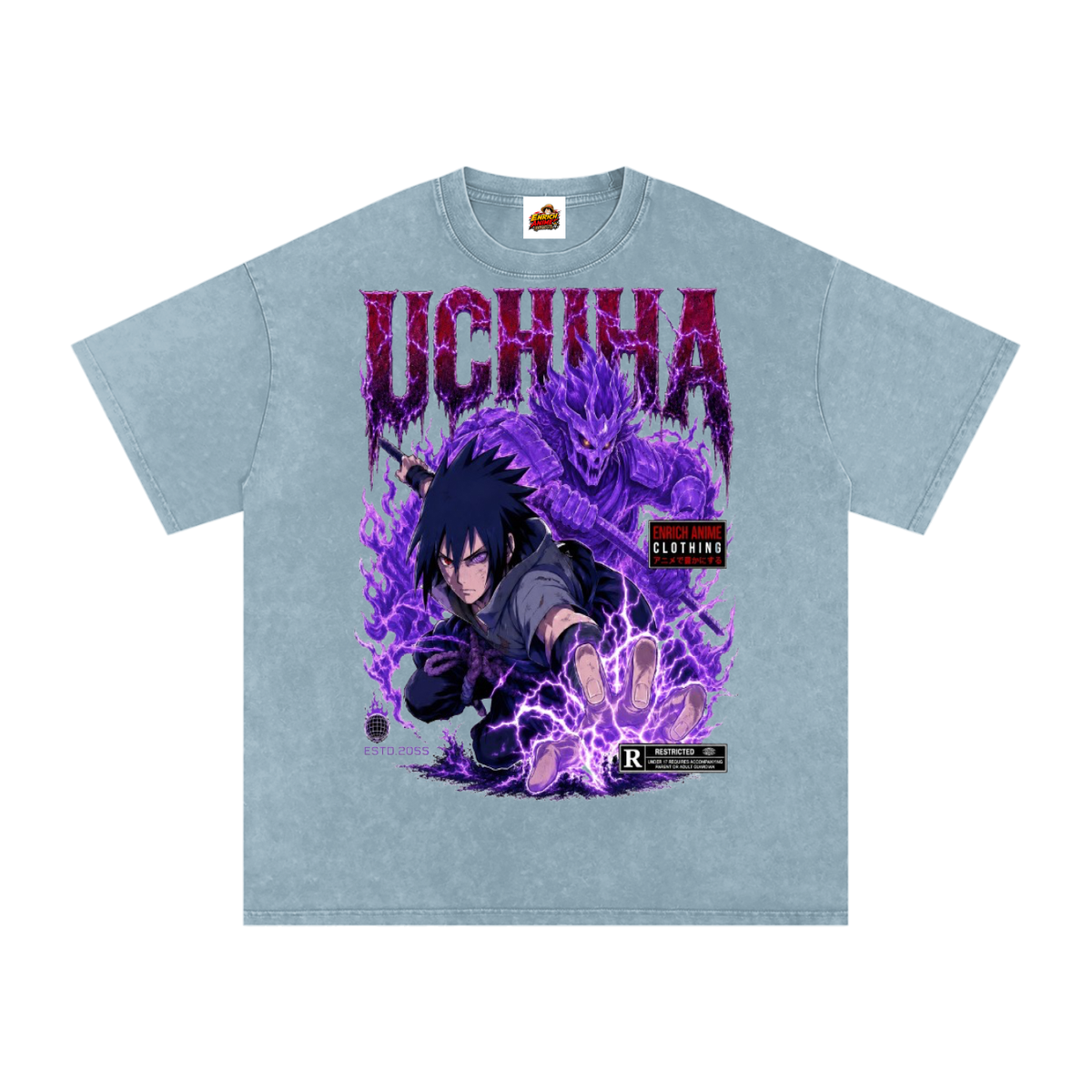 SASUKE UCHIHA NARUTO OVERSIZED T SHIRT
