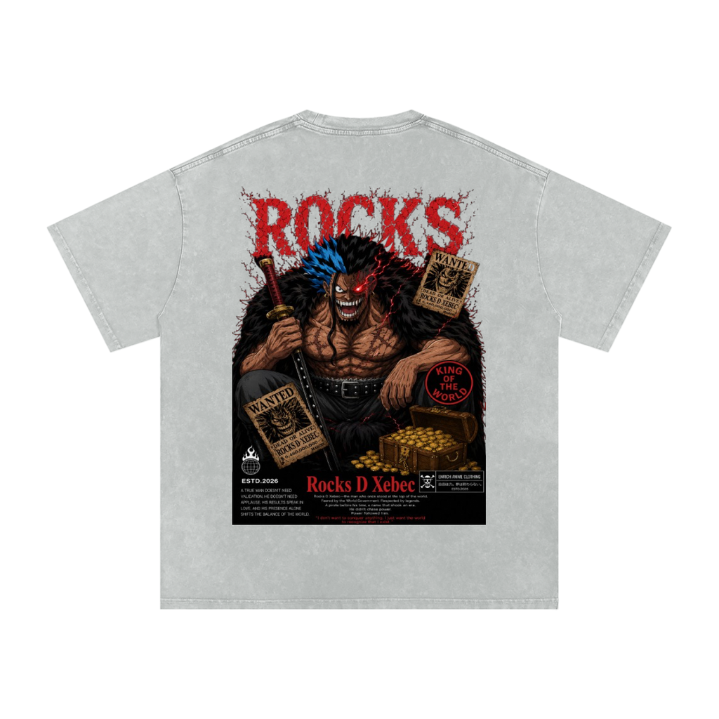 ROCKS D XEBEC WANTED POSTED ONE PIECE OVERSIZED T SHIRT