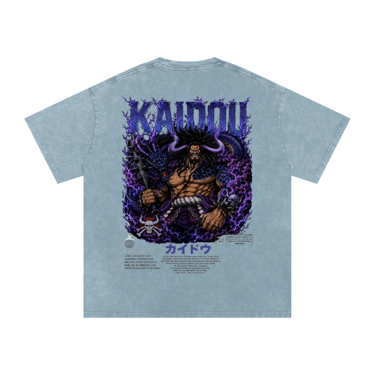 YONKO EMPEROR KAIDOU ONE PIECE OVERSIZED T SHIRT