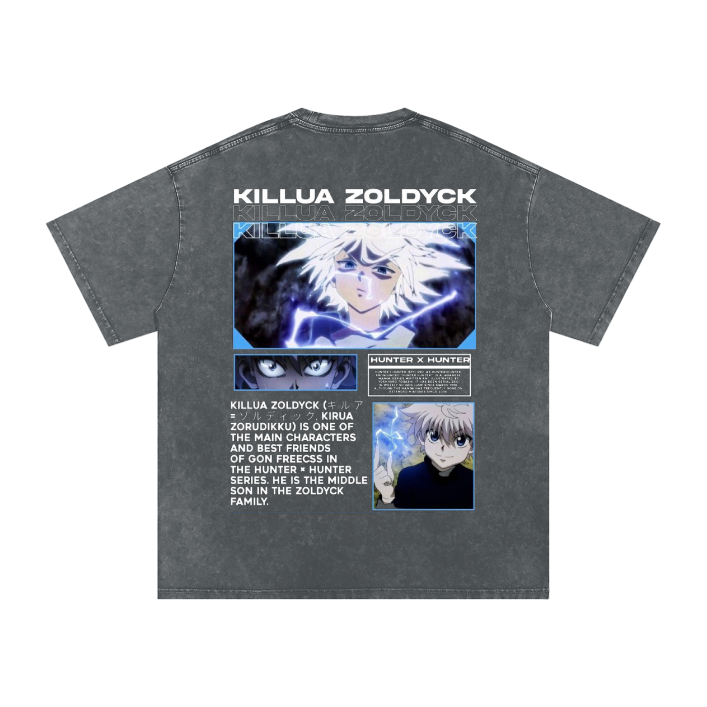 KILLUA ZOLDYCK HUNTER x HUNTER OVERSIZED T SHIRT