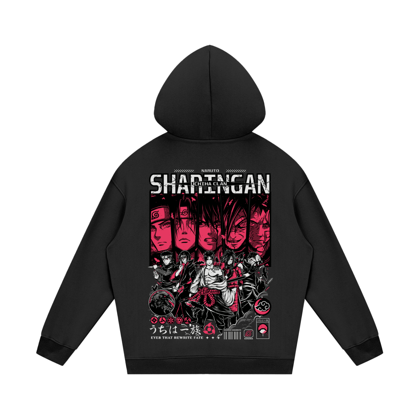 UCHIHA CLAN CROW NARUTO UNISEX HOODIE