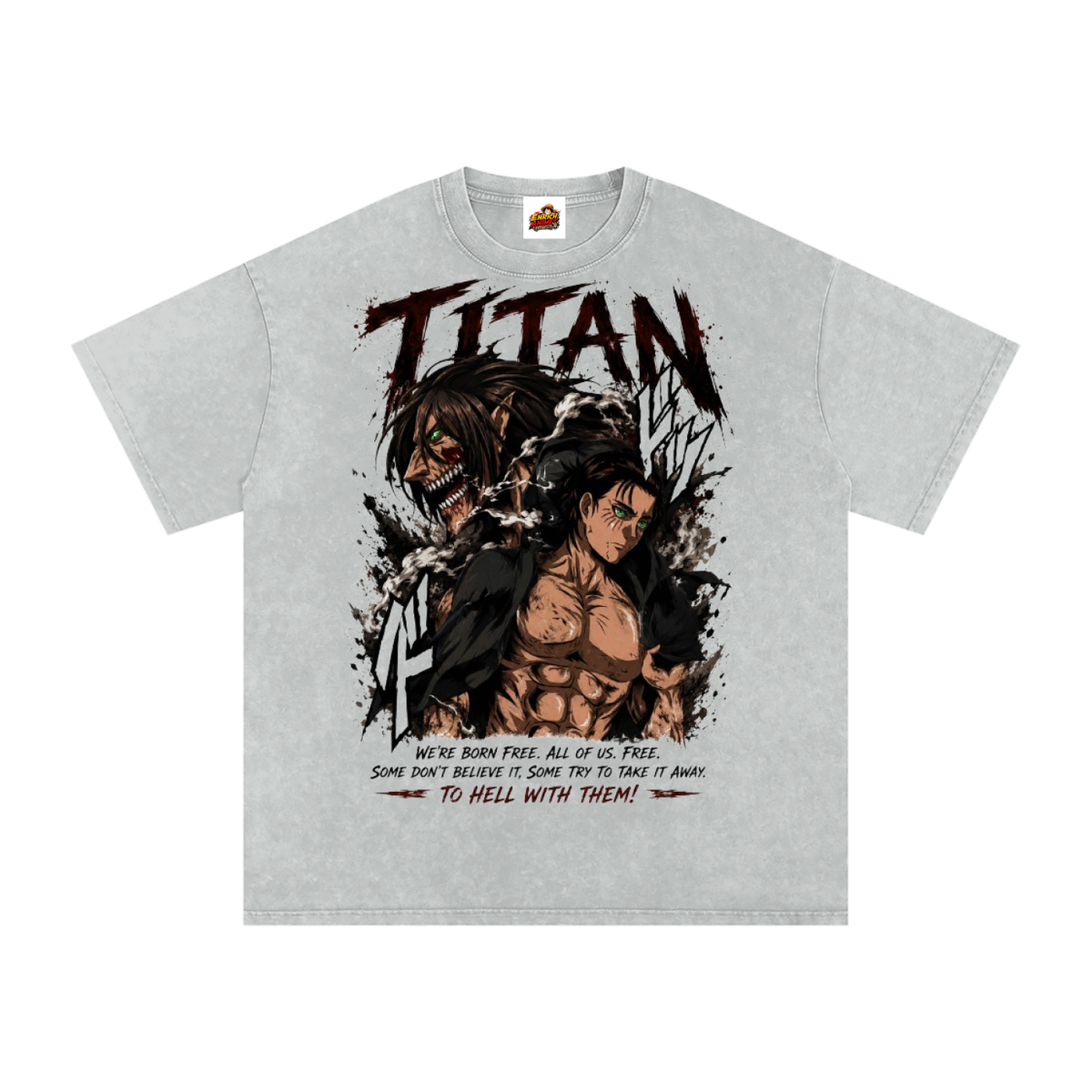 EREN YEAGER AOT OVERSIZED T SHIRT