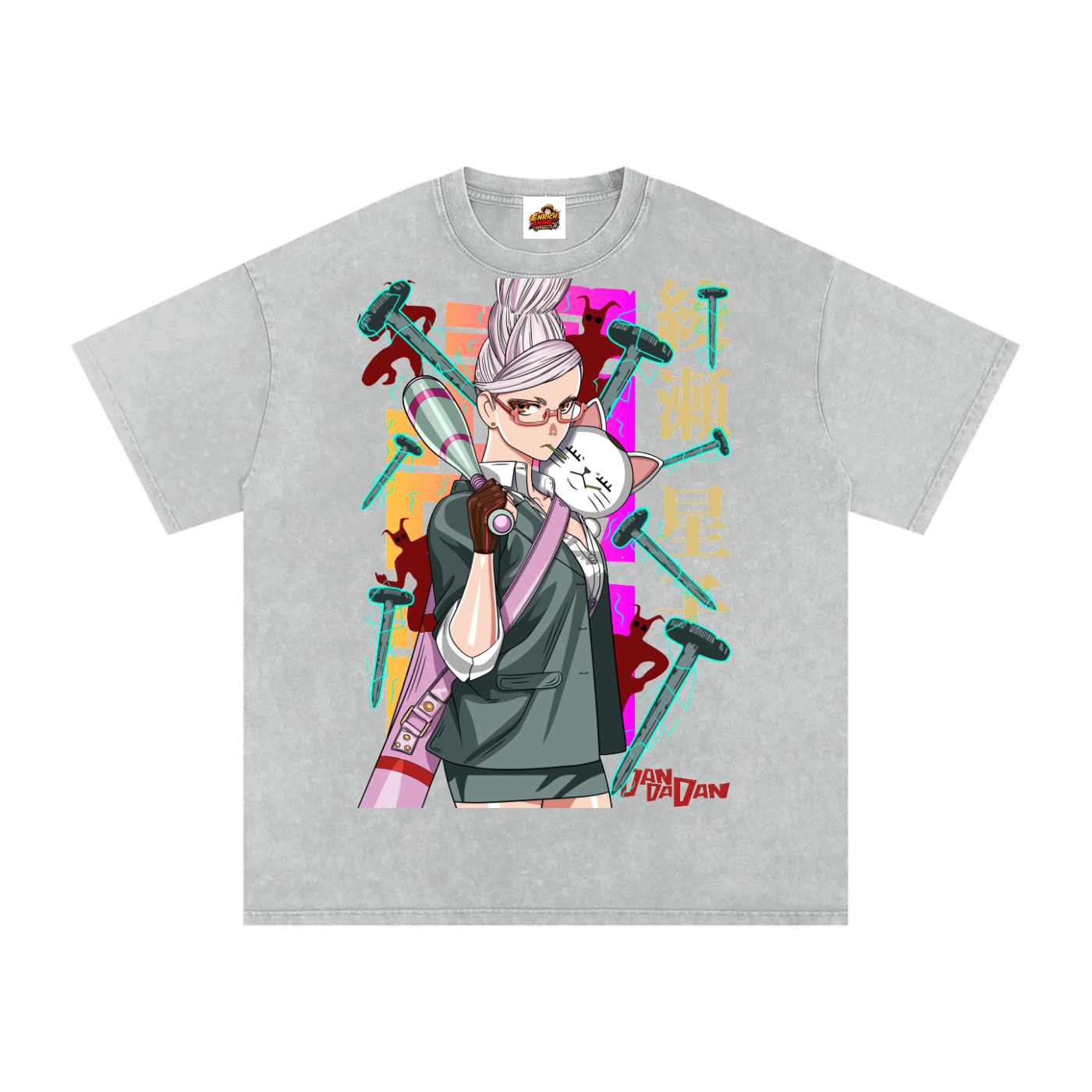 GRANNY SEIKO AYASE DAN DA DAN OVERSIZED T SHIRT