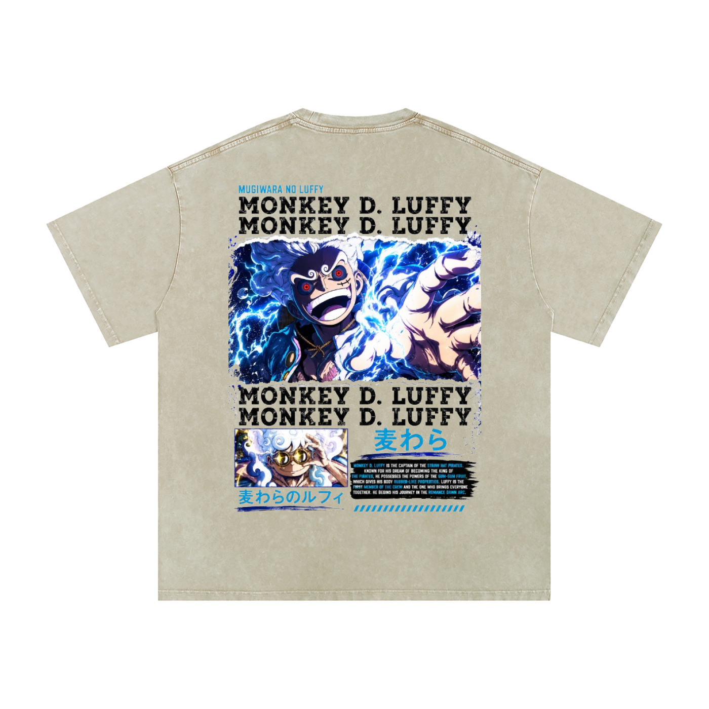 GEAR 5 MONKEY D. LUFFY ONE PIECE OVERSIZED T SHIRT