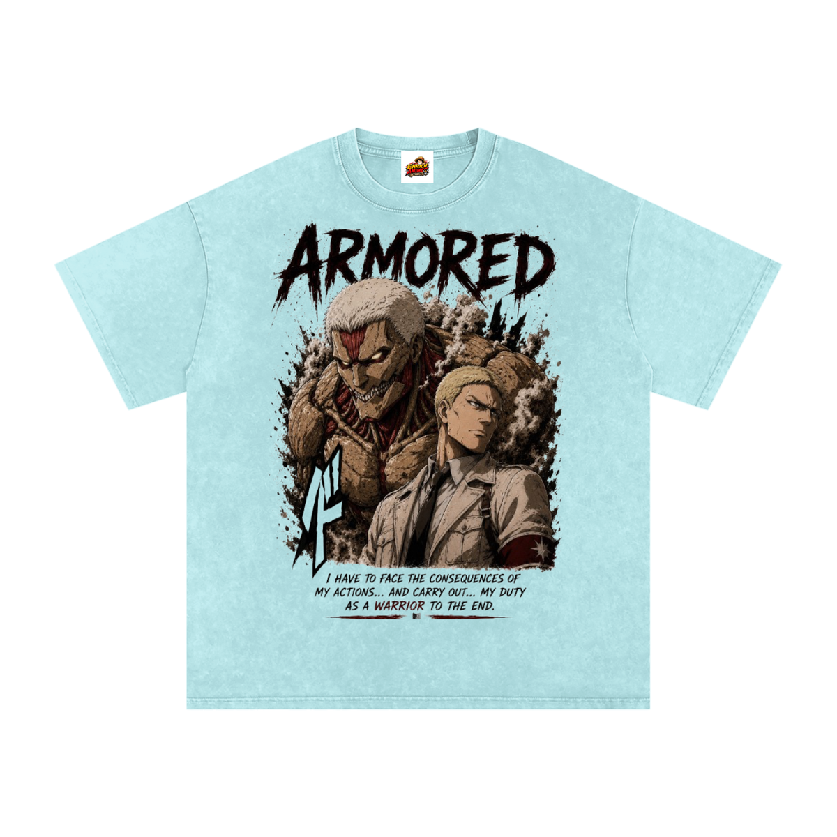REINER BRAUN ARMOURED TITAN AOT OVERSIZED T SHIRT