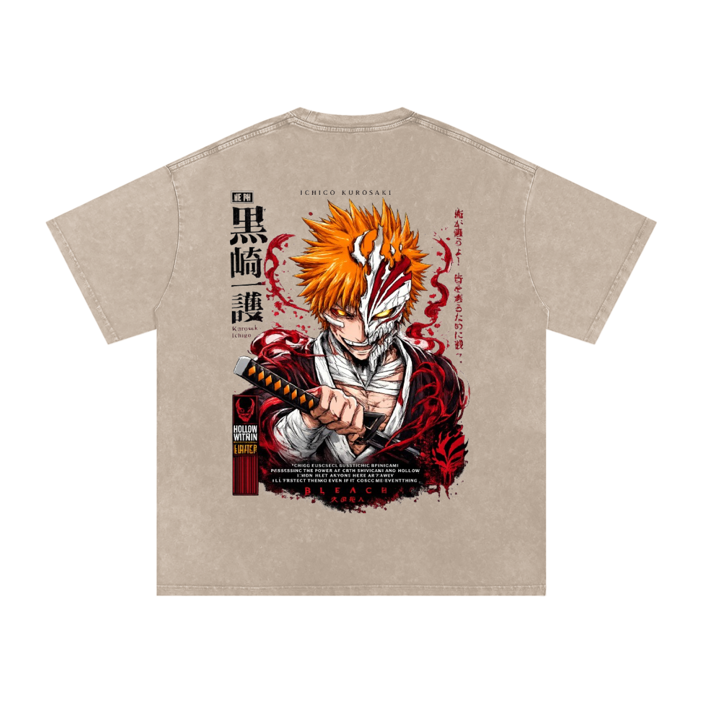 ICHIGO KURASAKI BLEACH OVERSIZED T SHIRT