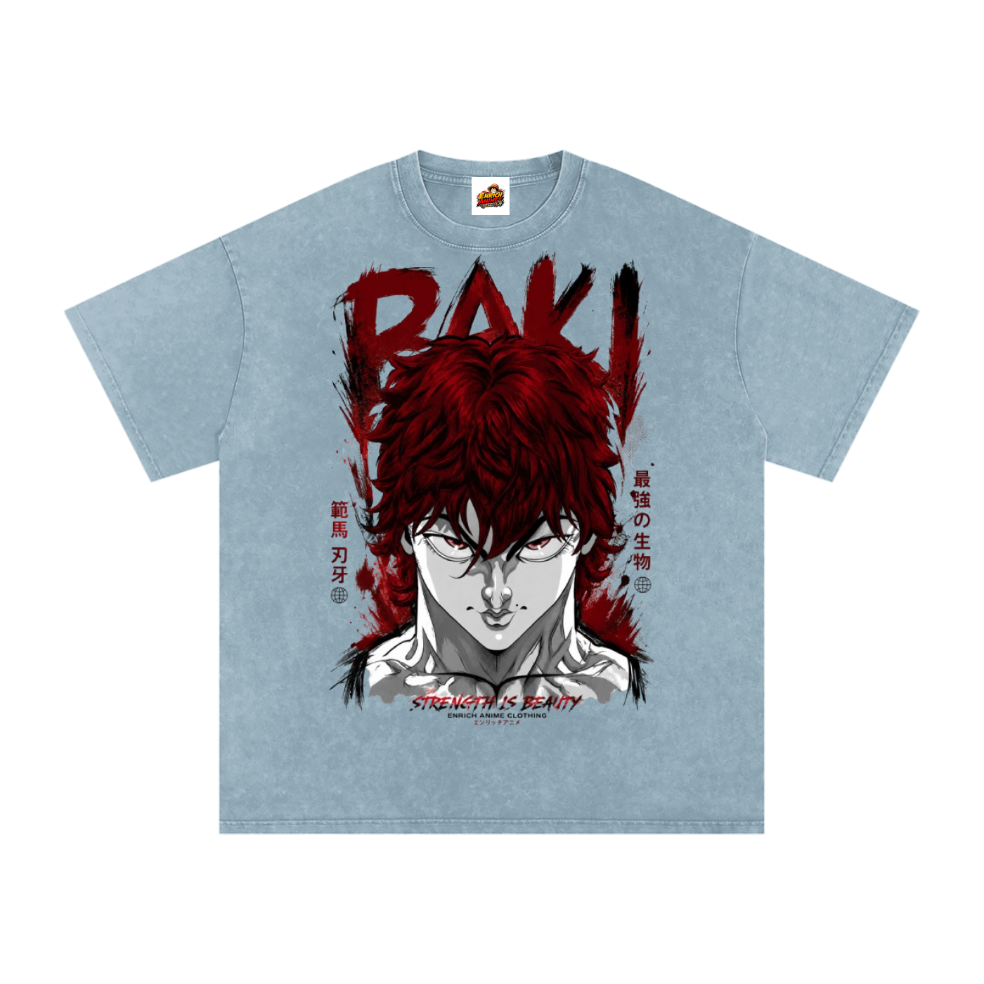 BAKI STRENGTH IS RARITY OVERSIZED T SHIRT