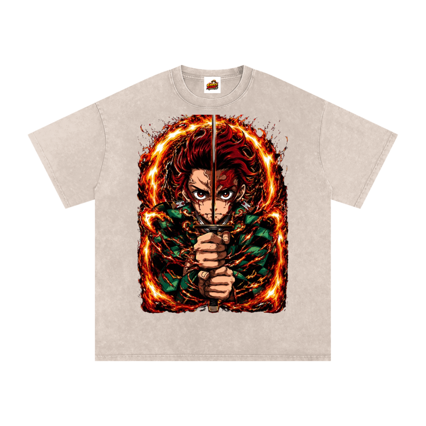 TANJIRO KAMADO DEMON SLAYER OVERSIZED T SHIRT