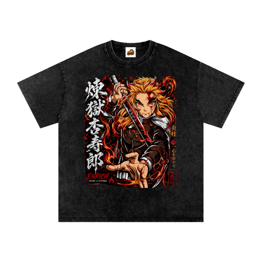 KYOJURO RENGOKU FLAME HASIRA DEMON SLAYER OVERSIZED T SHIRT
