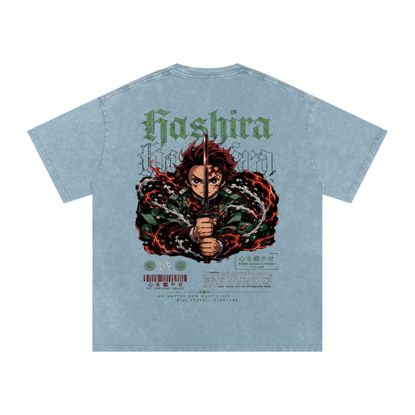 TANJIRO KAMADO DEMON SLAYER OVERSIZED T SHIRT