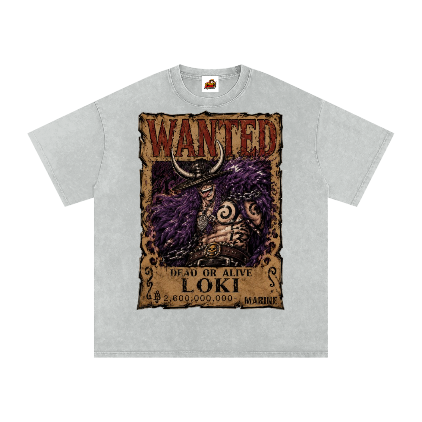 LOKI WANTED POSTER ONE PIECE OVERSIZED T SHIRT
