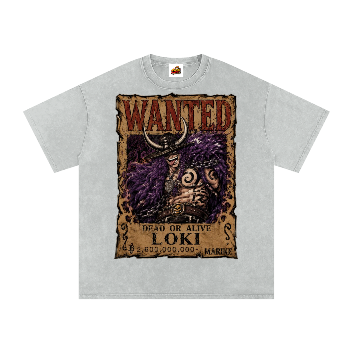 LOKI WANTED POSTER ONE PIECE OVERSIZED T SHIRT