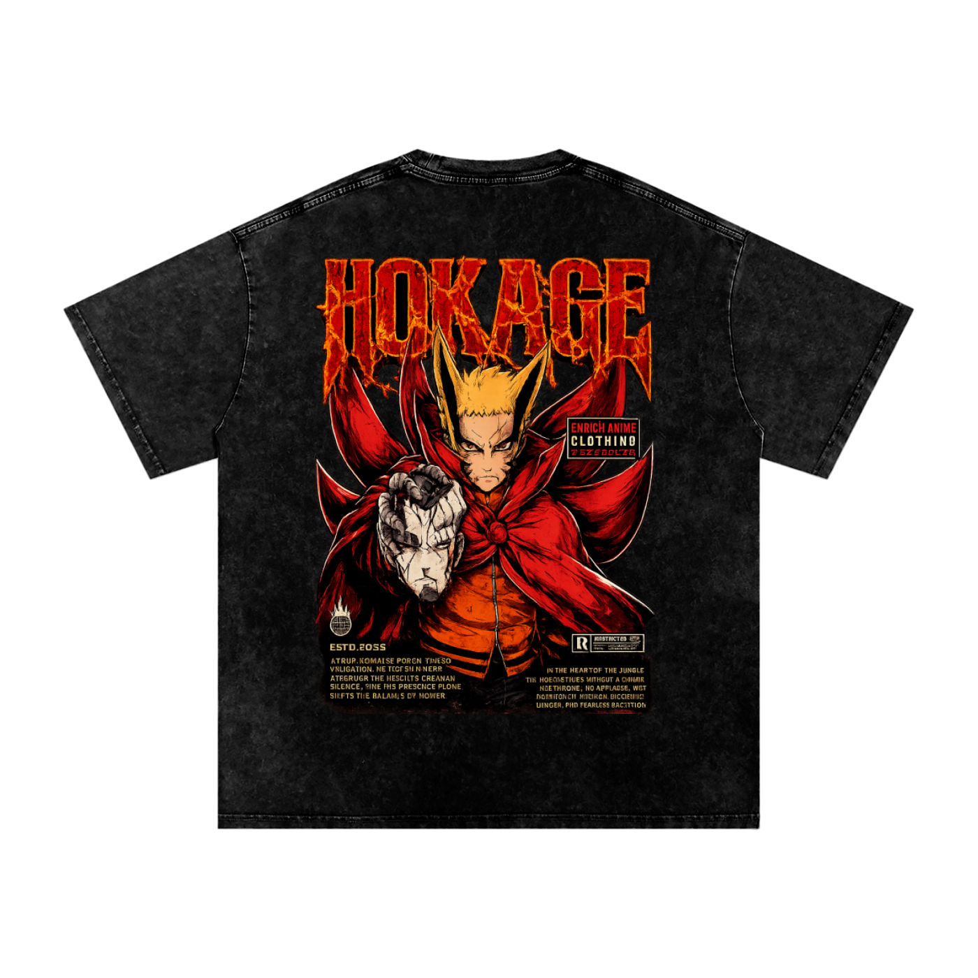 NARUTO UZUMAKI HOKAGE OVERSIZED T SHIRT