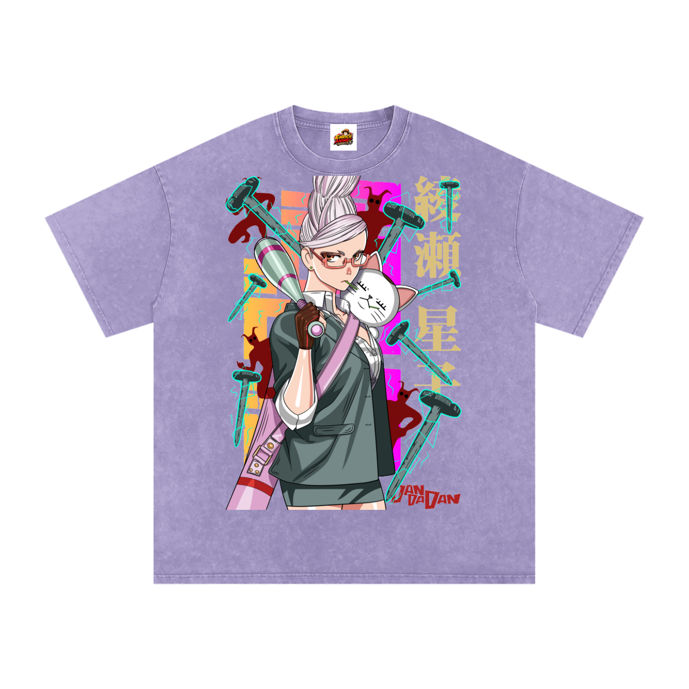 GRANNY SEIKO AYASE DAN DA DAN OVERSIZED T SHIRT
