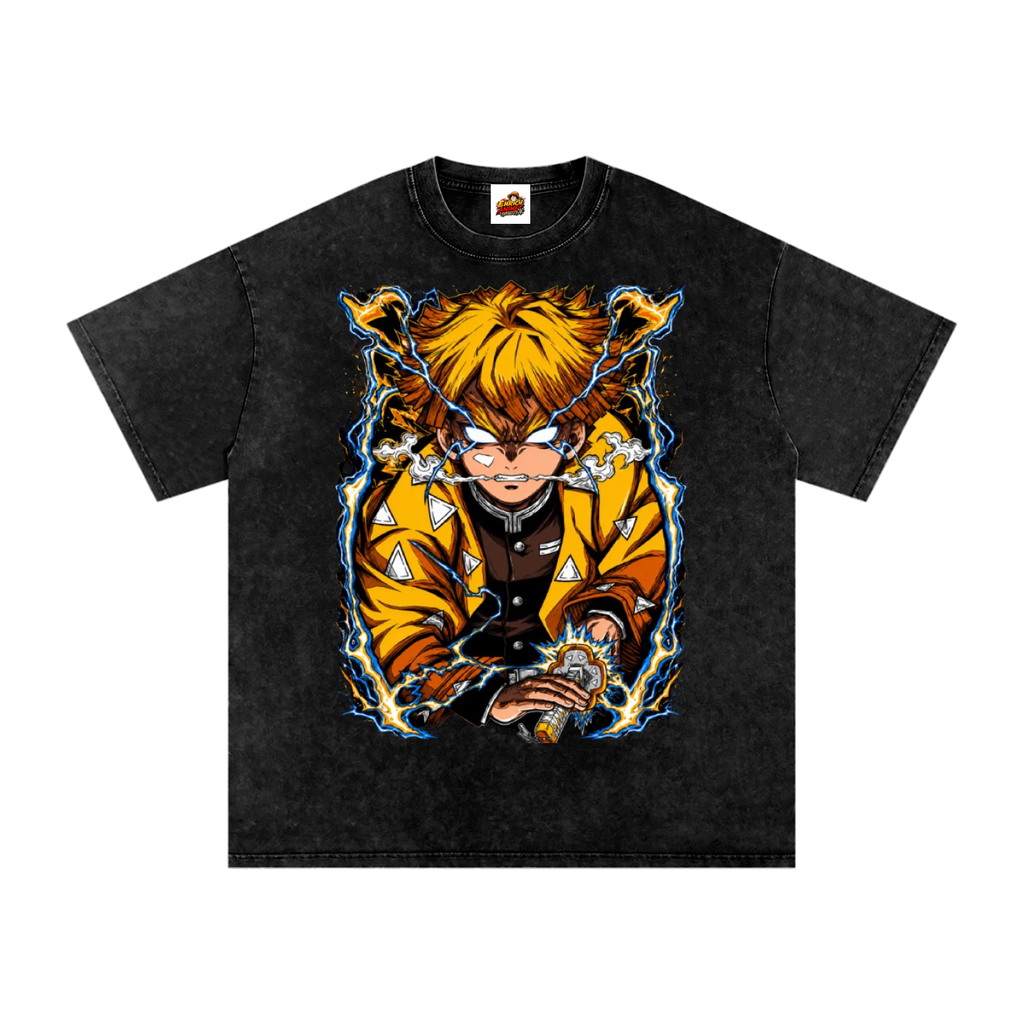 ZENITSU AGATSUMA THUNDER HASHIRA DEMON SLAYER OVERSIZED T SHIRT