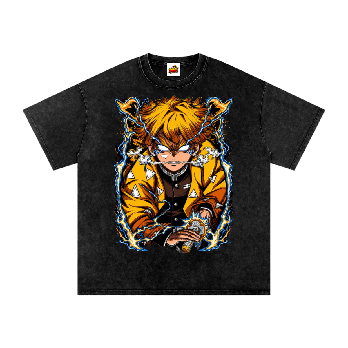 ZENITSU AGATSUMA THUNDER HASHIRA DEMON SLAYER OVERSIZED T SHIRT