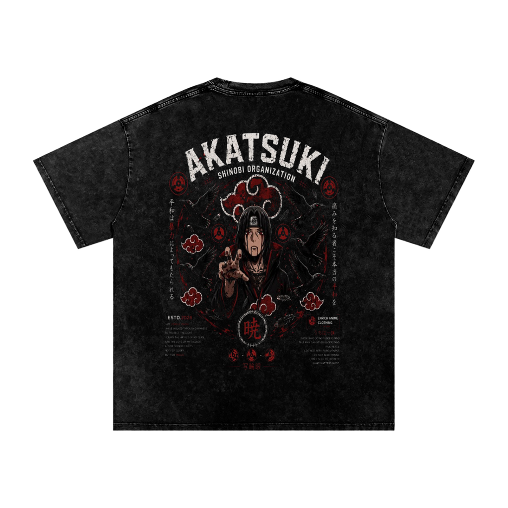 ITACHI UCHIHA AKATSUKI ORGAINZATION NARUTO OVERSIZED T SHIRT