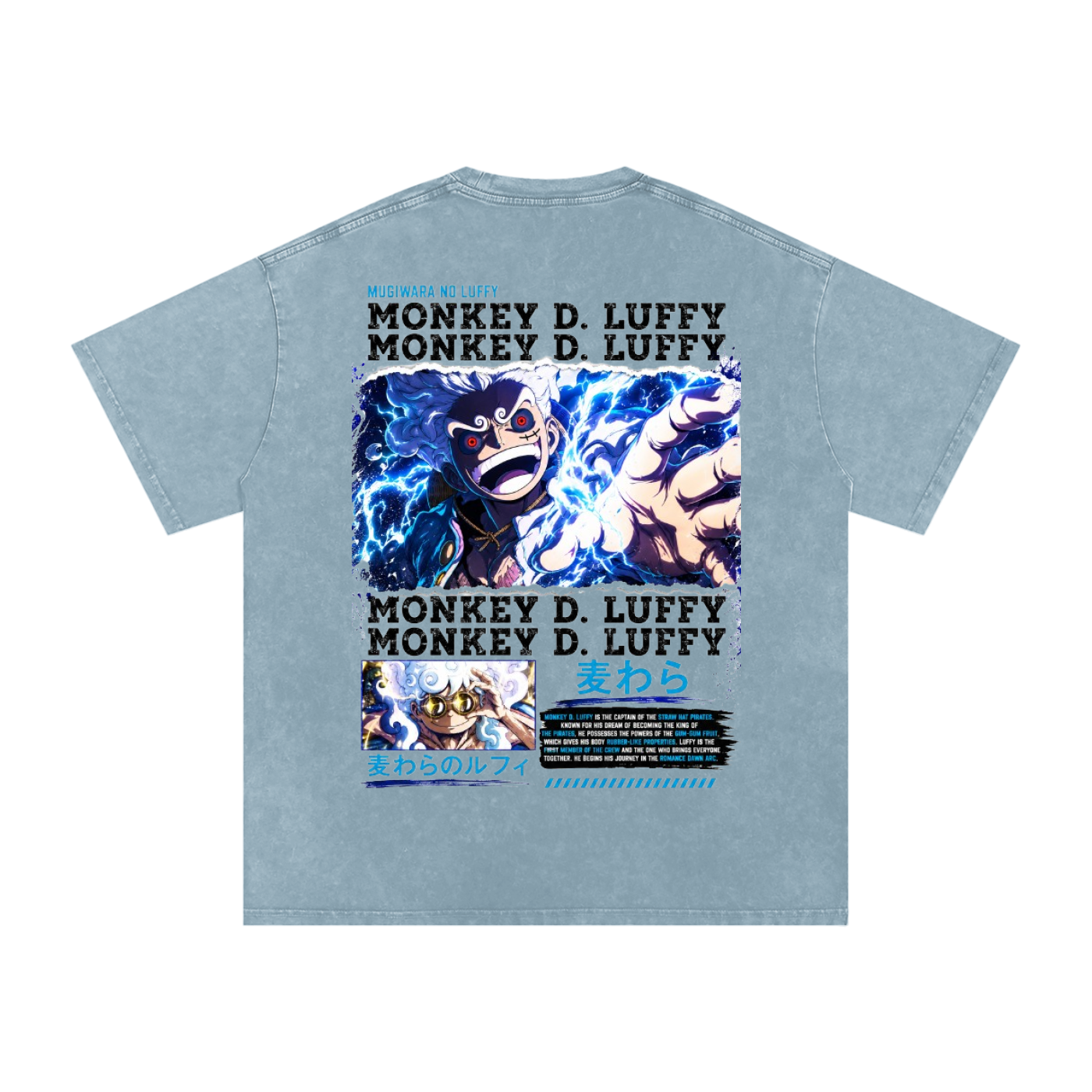 GEAR 5 MONKEY D. LUFFY ONE PIECE OVERSIZED T SHIRT