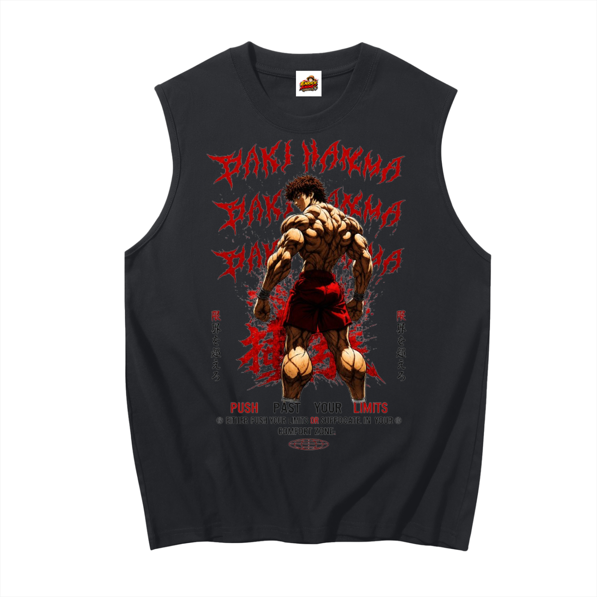 PUSH PAST YOUR LIMITS BAKI HANMA TANK TOP