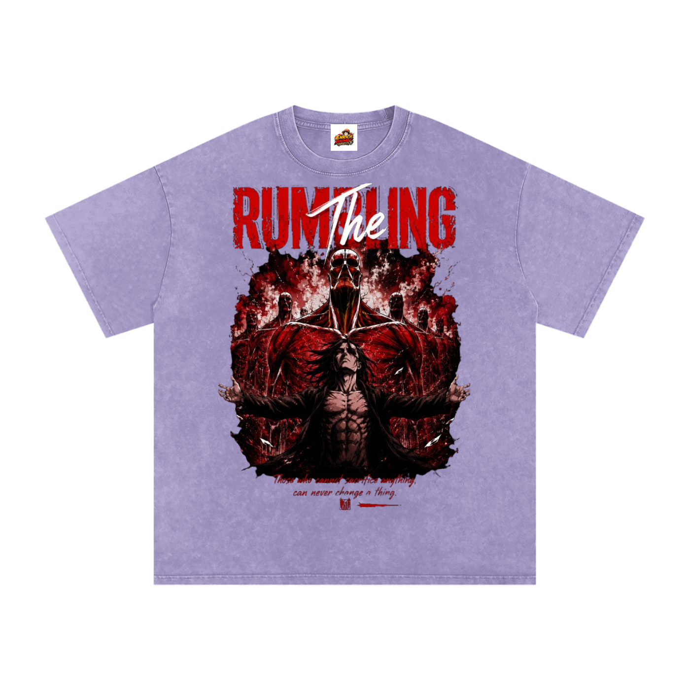 THE RUMBLING ATTACK ON TITAN OVERSIZED T SHIRT