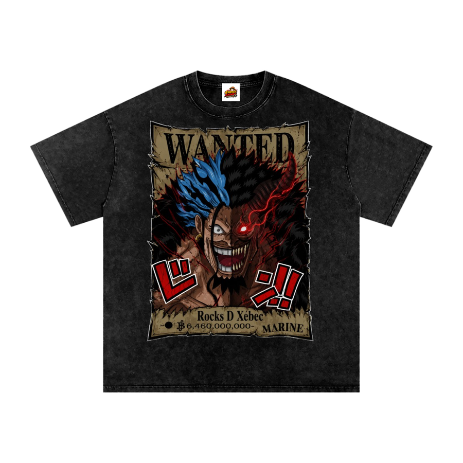 ROCKS D XEBEC WANTED POSTED ONE PIECE OVERSIZED T SHIRT