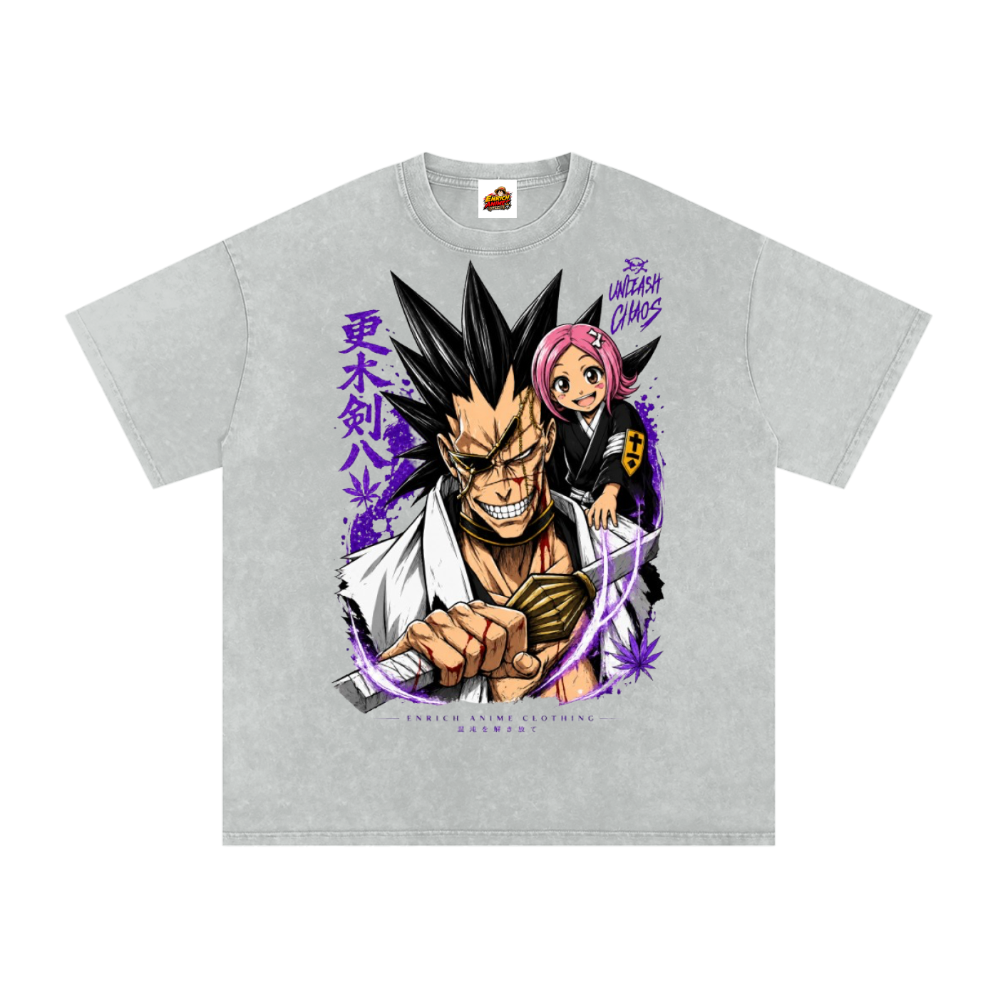 KENPACHI ZARAKI BLEACH OVERSIZED T SHIRT
