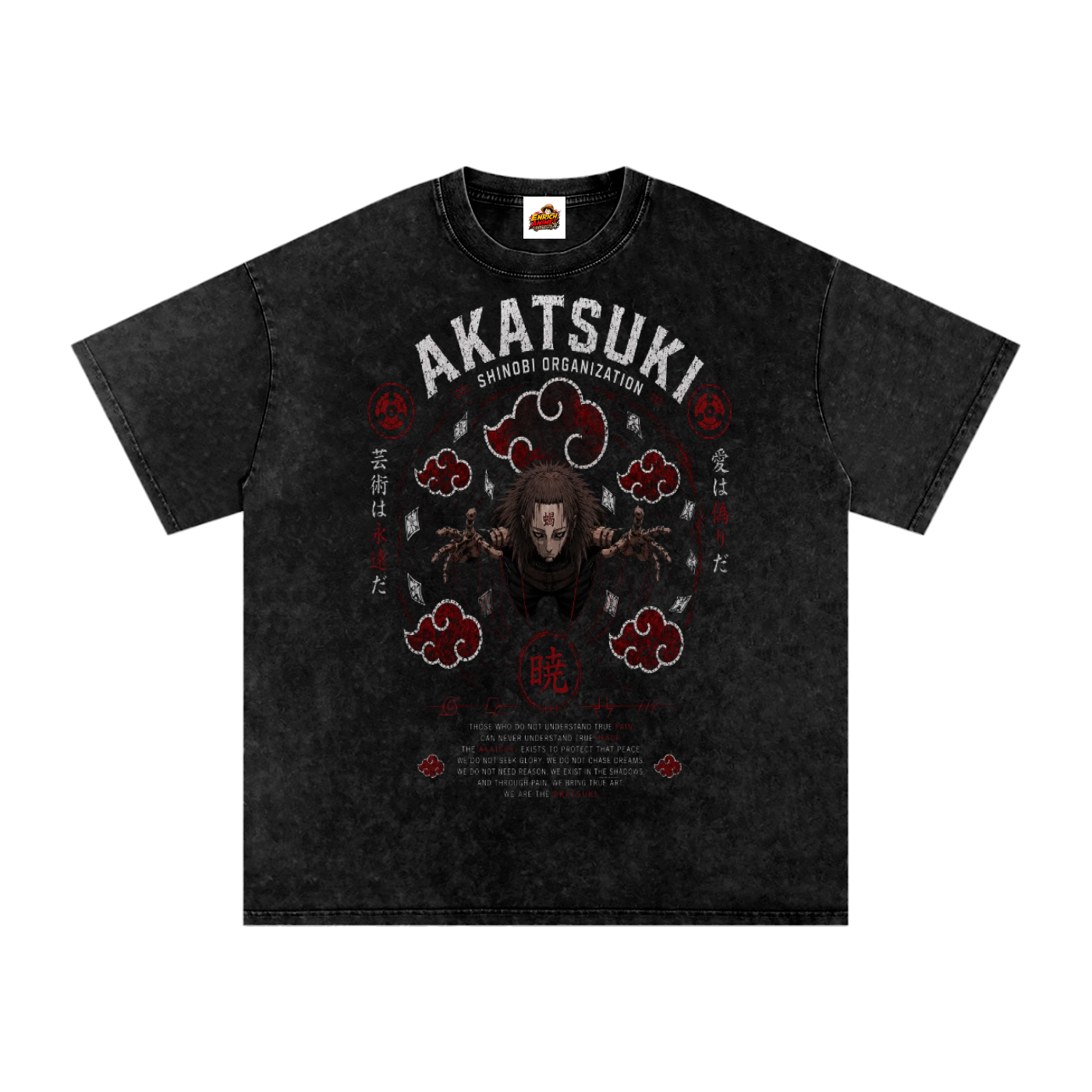 SASORI AKATSUKI ORGANIZTION NARUTO OVERSIZED T SHIRT